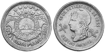 5 Pesos 1883-1913
