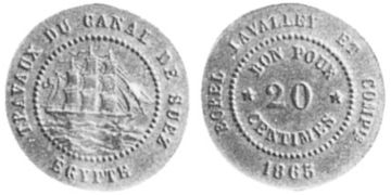 20 Centimes 1865