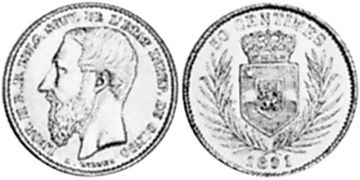 50 Centimes 1887-1896