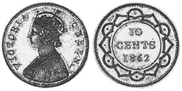 10 Cents 1862