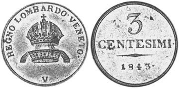 3 Centesimi 1839-1846