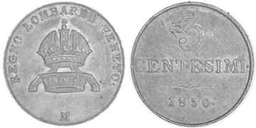3 Centesimi 1849-1852