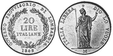 20 Lire 1848