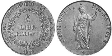 5 Lira 1848