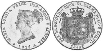 5 Lire 1815-1832