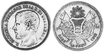 25 Centimos 1869-1870