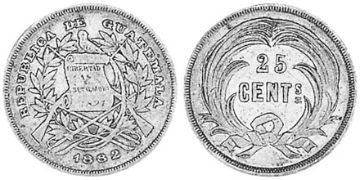 25 Centavos 1882