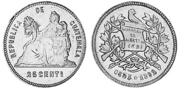 25 Centavos 1890-1893