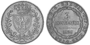 3 Centesimi 1826