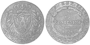 5 Centesimi 1826