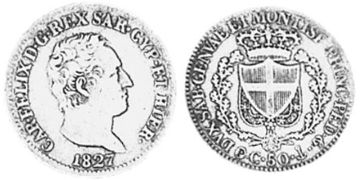 50 Centesimi 1825-1831