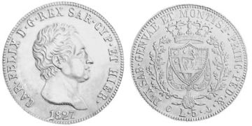 5 Lire 1824-1831