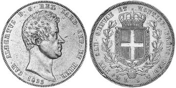 5 Lire 1831-1849