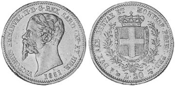 20 Lire 1850-1860