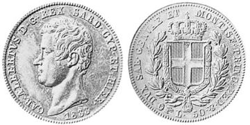 50 Lire 1833-1836