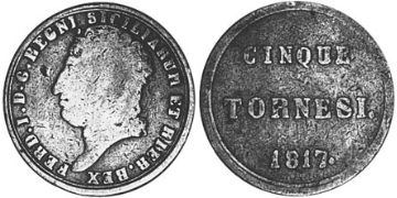 5 Tornesi 1816-1818