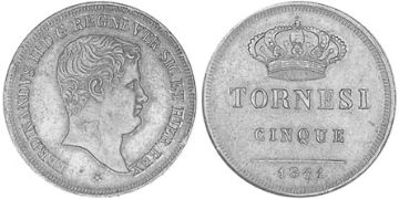 5 Tornesi 1831-1841