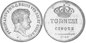 5 Tornesi 1846-1859