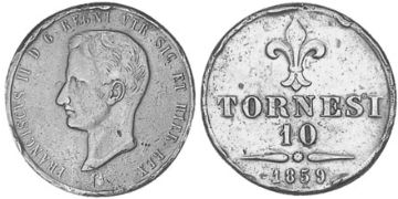 10 Tornesi 1859