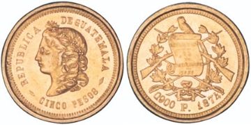 5 Pesos 1872-1878