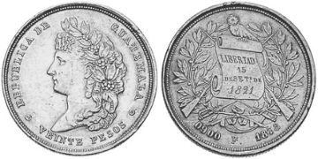 20 Pesos 1877-1878