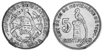 5 Centavos 1928-1943