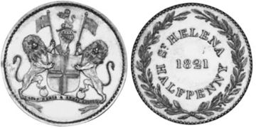 1/2 Penny 1821