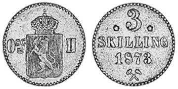 3 Skilling 1872-1873