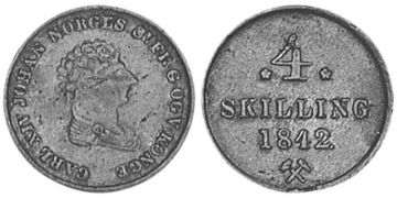 4 Skilling 1842