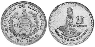 10 Centavos 1958-1959