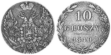 10 Groszy 1835-1841