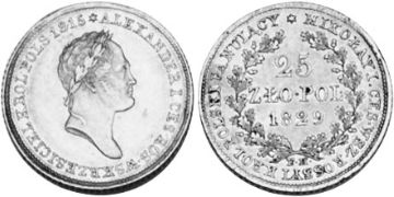 25 Zlotych 1828-1833