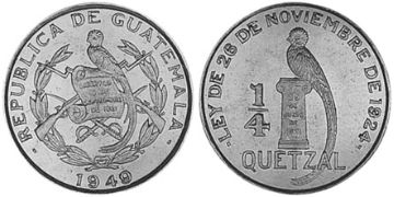1/4 Quetzal 1946-1949
