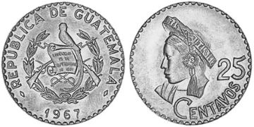 25 Centavos 1967-1970