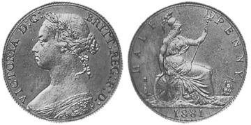 1/2 Penny 1874-1894