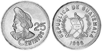 25 Centavos 1996-2000