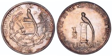 1/2 Quetzal 1925