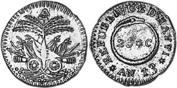 25 Centimes 1814-1816