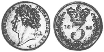 3 Pence 1823-1830