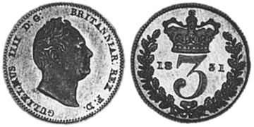 3 Pence 1831-1837