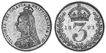 3 Pence 1887-1893