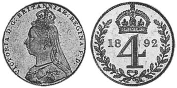 4 Pence 1888-1892
