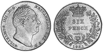 6 Pence 1831-1837