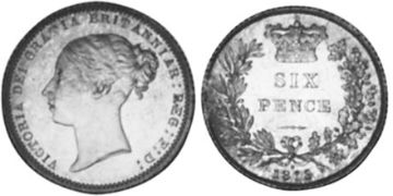6 Pence 1867-1878