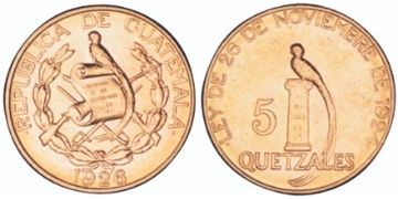 5 Quetzales 1926
