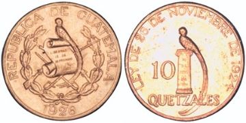 10 Quetzales 1926