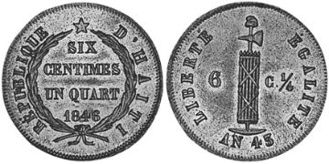 6-1/4 Centimes 1846