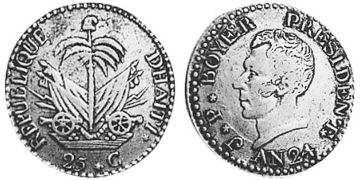 25 Centimes 1827-1834
