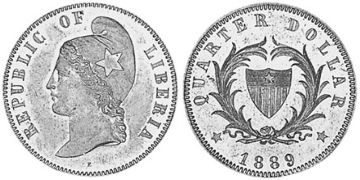 25 Cents 1889