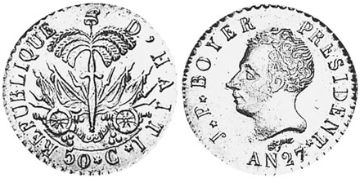 50 Centimes 1827-1833